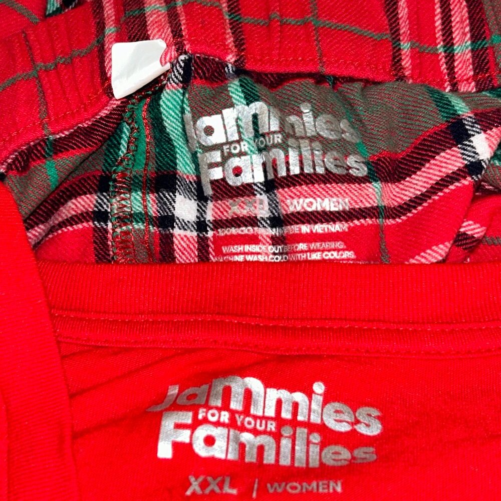 Jammies for  Families Christmas Flannel PJ Set plus size XXL NWOT - Picture 6 of 6